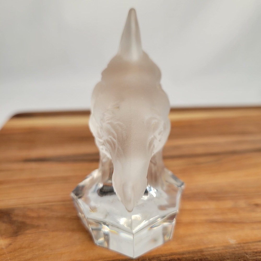 Natchmann Crystal Glass CHICKEN Figurine Hen Farmhouse - Picture 6 of 9